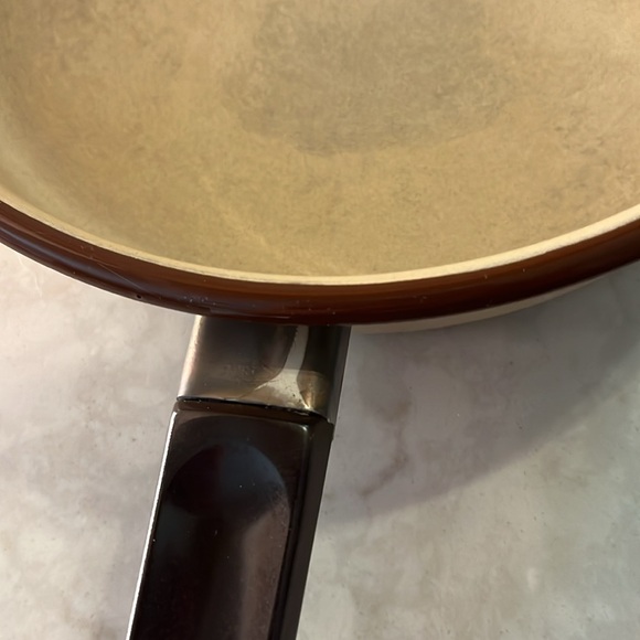 Vintage 10”inch enamel 1970’s skillet with Mushroom and fruit design. - Picture 8 of 8